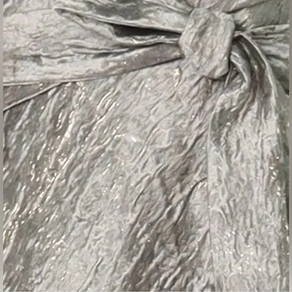 Rene Ruiz Collection Astmmetric Metallic One Shoulder Brocade Gown L17115 Size 6 - Picture 3 of 14